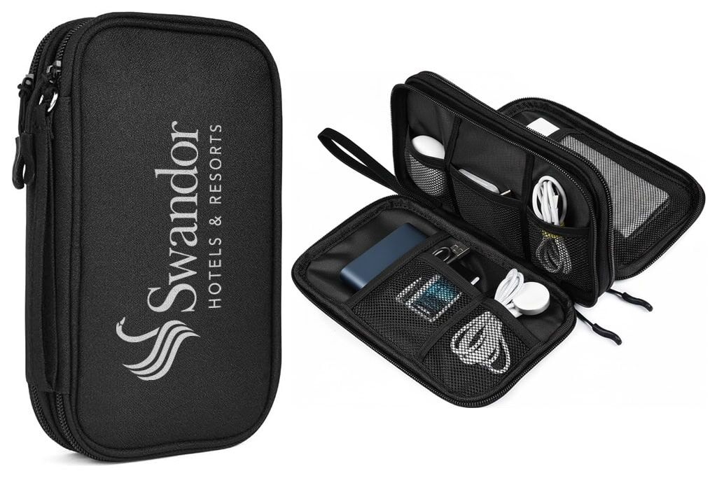 Elektronik Organizer Tasche mit Doppelfächern