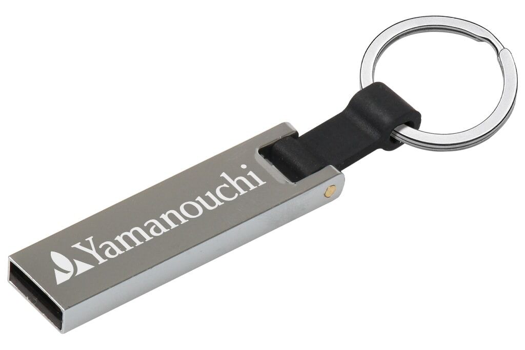 Metall-USB-Stick mit Schlüsselanhänger