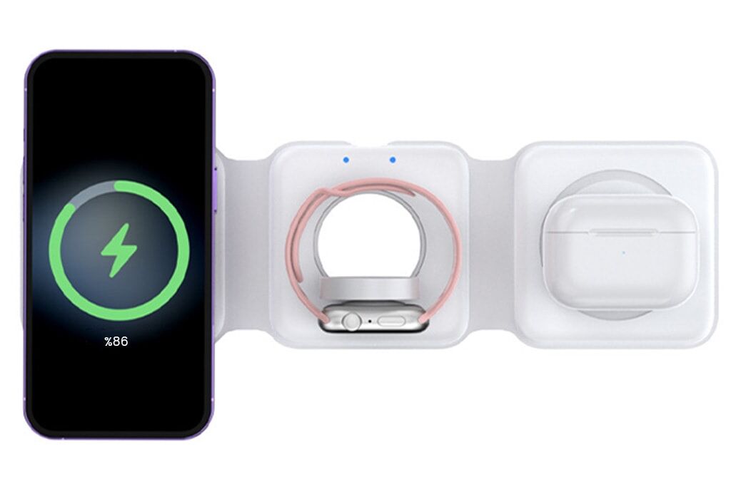 3-in-1 Faltbares Kabelloses Ladegerät 3-in-1 Faltbares Kabelloses Ladegerät