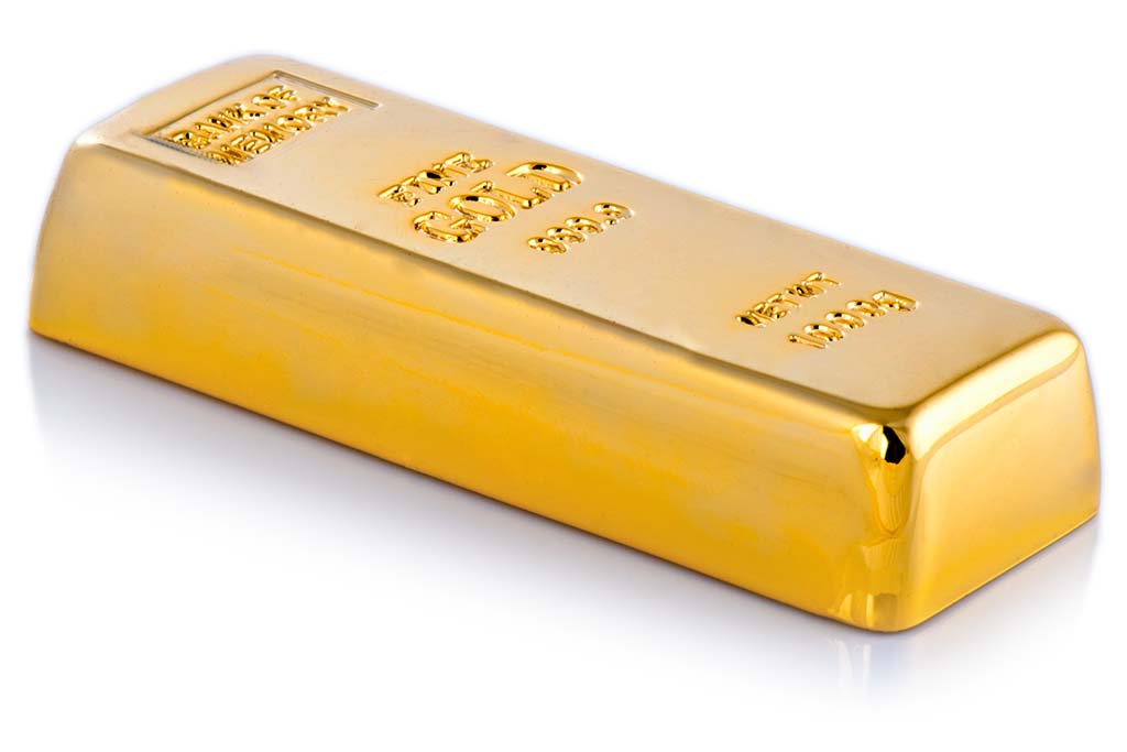 USB-Stick in Goldbarren-Form