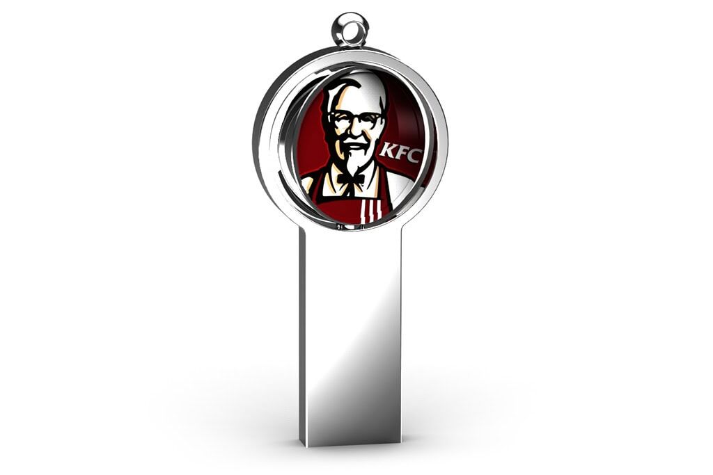 USB-Stick mit rotierendem Logo