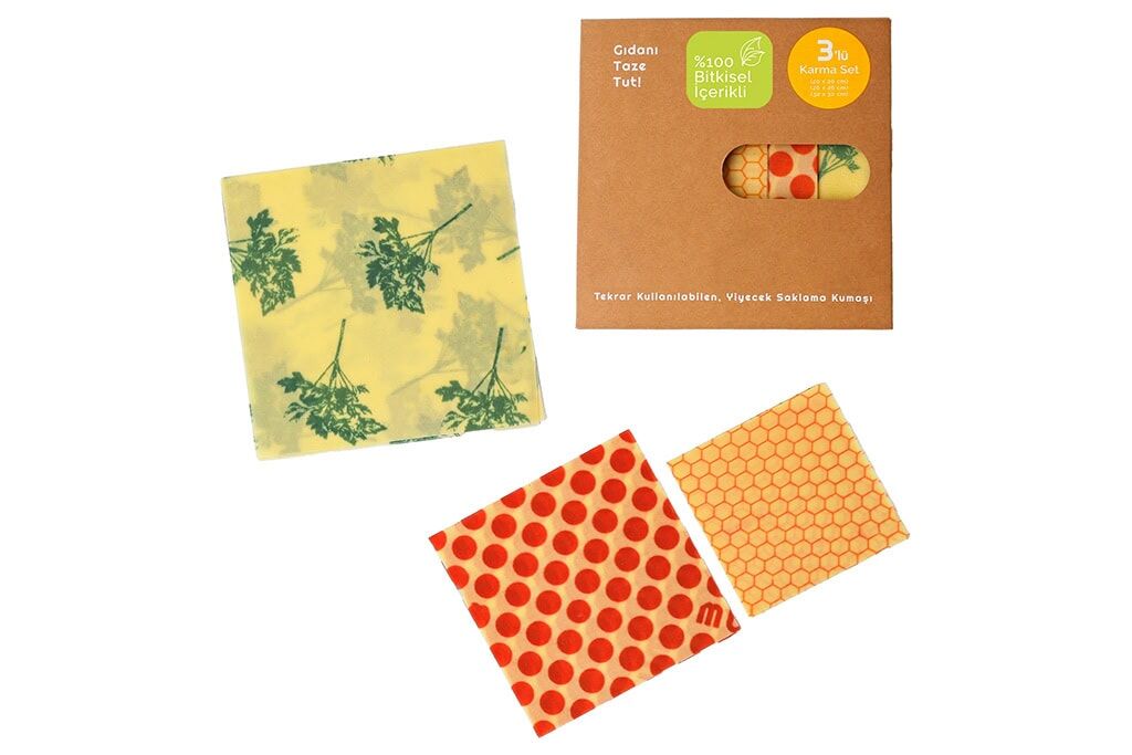 Vegane Wachstücher – 3er Set