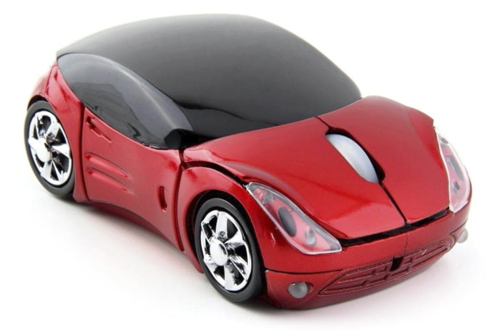 Kabellose optische Maus in Form eines Autos